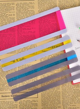 6/8 Stuks Lezen Gids Strips Markeerstift Gekleurde Overlays