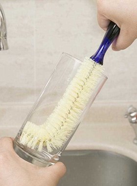 Bottle Brush Sponge Plastic Glass Milk Water Cup Cleaning Fe