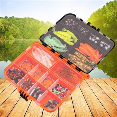 205pcs/lot Fishing Swivels Bionic Spiral T Tail Luminous