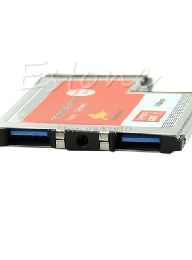 2 Dual Port USB 3.0 HUB Express Card ExpressCard 54mm Hidden