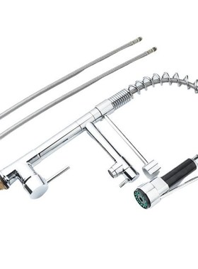 Spring Pull Down Kitchen Sink Faucet Hot And Cold Water Mixe
