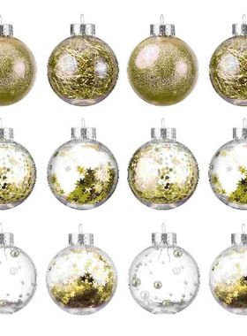 36pcs Shatterproof Ornaments Adornment Decor for Wall