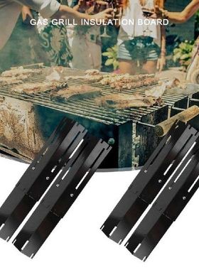 4Pcs Stainless Steel Grill Heat Shield Tents Replacement