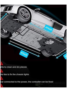 Car Underglow Light Flexible Strip LED Underbody Lights Remo