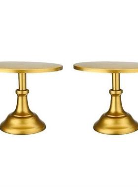 2X Metal Iron Cake Stand Round Pedestal Dessert Holder