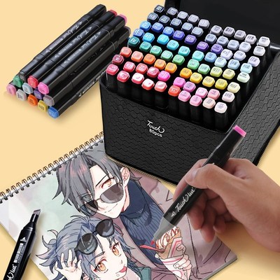 Touchlilt 30/40/60/80/168 Color Art Markers Manga Drawing Ma