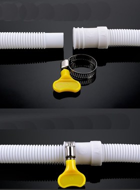 1M-5M 15mm x 16mm White Drain Hose Pipe for Air Conditioner