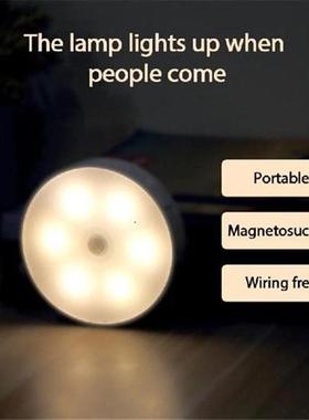 PIR Motion Sensor LED Night Light USB Rechargeable Night