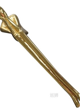 Solid Brass Thinker Shape Long Handle Wardrobe Kitc