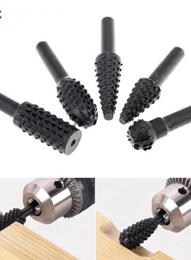 5pcs Carpentry Metal Wolf Tooth Stick Rasp Burr Rotating Fi