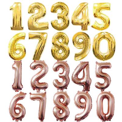 32inch 0-9 Large Helium Digital Air Ballons Birthday Party T