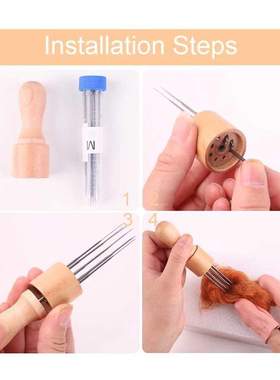 95Pcs Needle Felting Tools Kit with 8 Needles Foam Mat Scis