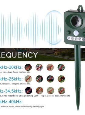 Animal Repeller Solar Power Ultrasonic Animal Repellent Dog