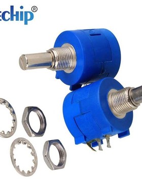 2pcs/set 3590S Multi turn wirewound Potentiometer 10K 500R