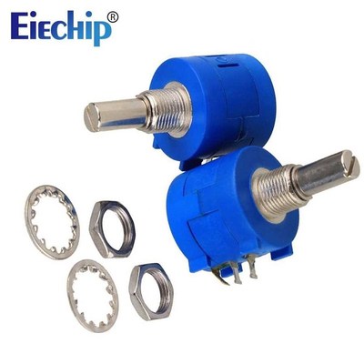 2pcs/set 3590S Multi turn wirewound Potentiometer 10K 500R
