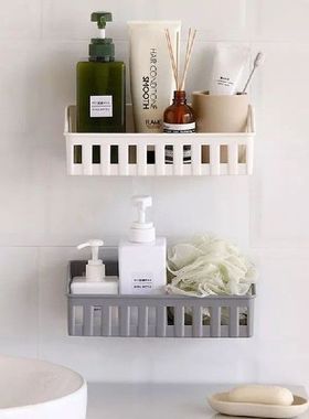 Color Bathroom Shelf Bathroom Adhesive Storage Rack Kitchen