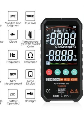 6000 Counts Digital Multimeter Ture RMS AC DC NCV Tester Tra