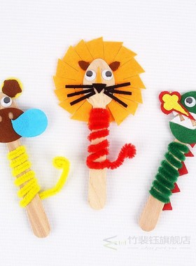 DIY children's Handmade spoon paste painting k
