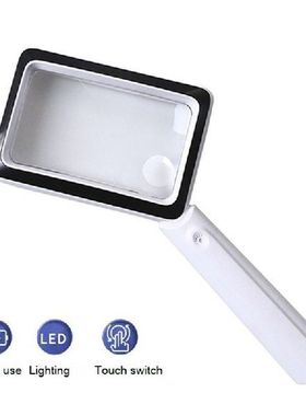 5X 10X Lighted Magnifying Glass Handheld Reading Loupe Usb
