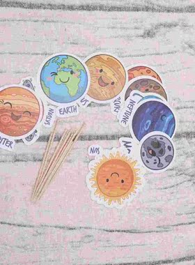 30PCS Earth Party Supplies Cupcake Toppers for Gathering