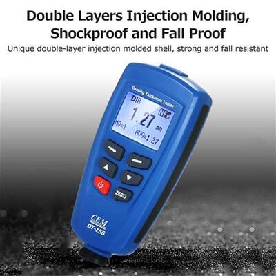 LCD Coating Thickness Tester CEM DT-156 Fe/NFe Paint Thickne