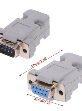 5pcs/lot DB-9 RS232 Male Female Connector with Socket D-Sub