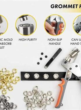 Grommet Tool Kit With 10Mm Eyelets Manual Machine Press Hand
