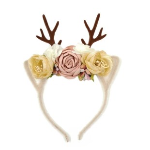 Christmas Headband Antler flower headband kids headwear gir