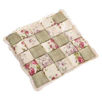 Four Seasons Buttocks Mat With Lace Pastoral Dining Chair