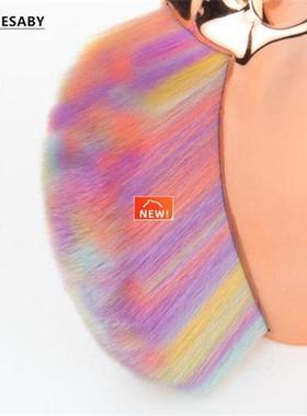 6-Color Unicorn Makeup Brush Rose Gold Colorful Loose Powder