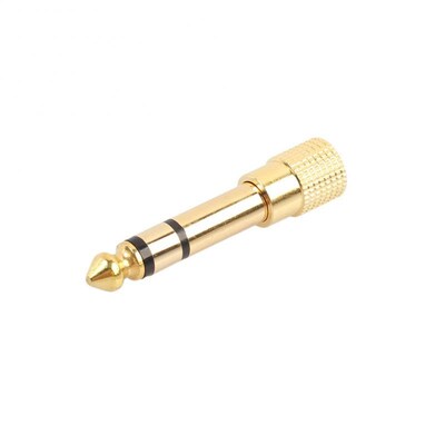 6.35mm Male To 3.5mm Female Vrouwelijke Jack Plug Audio Hea