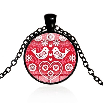 SONGDA Classic Artist Polish Folk Pattern Long Necklace Hand