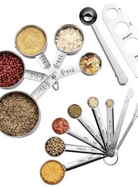 Measuring Spoons and Measuring Cups Set,Measuring Spoons