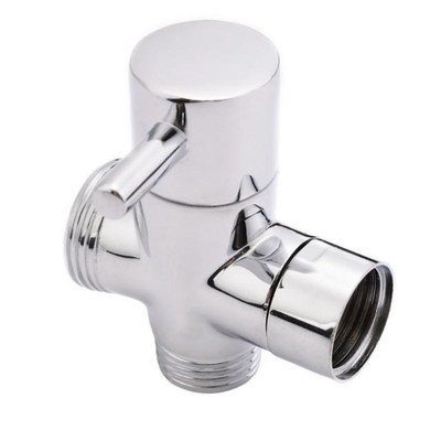 3 Ways Brass Shower Head Diverter Valve T-adapter Diverter V