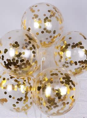 10pcs/lot Glitter Confetti Latex Balloons Romantic Wedding