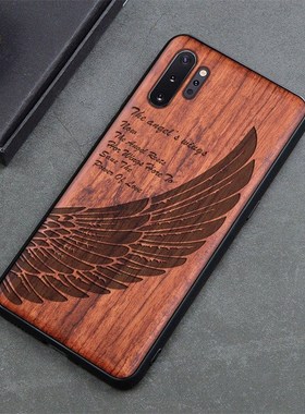 Samsung Galaxy Note 10 Case Boogic Original Wood funda Samsu
