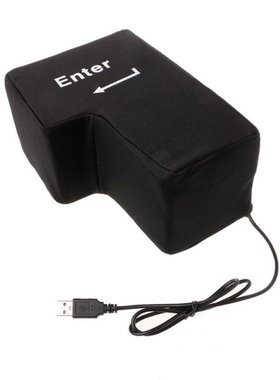 Big Enter Supersized Key USB Pillow Office Desktop Travel Na