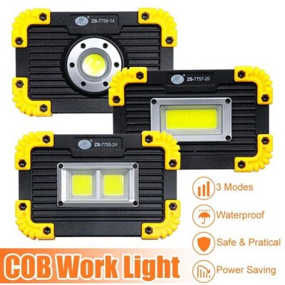 NEW 350W Portable Lanterns COB LED Floodlight USB Charging R