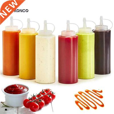 Konco Condiment Squeeze Bottles,For Ketchup Mustard Mayo Hot