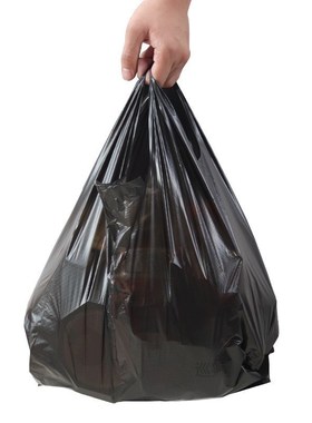 500Gram/Pack Thickened Black Vest Plastic Bag Takeaway Shopp