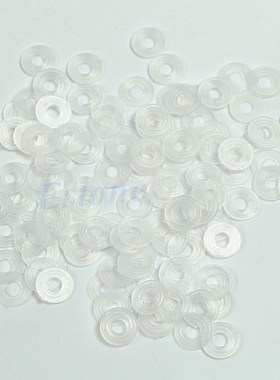 100Pcs White M4 Flat Nylon Plastic Spacer Flat Washers Insul