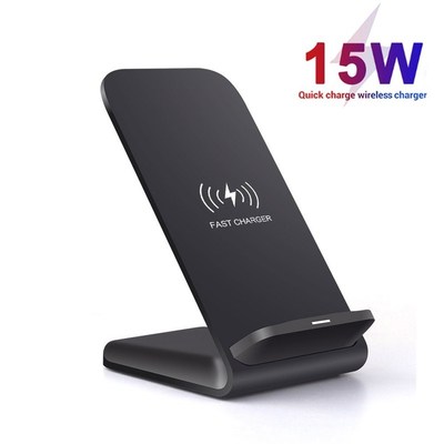 15W Qi Wireless Charger Stand  iPhone SE2 X XS MAX XR 11 Pro