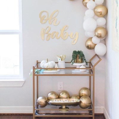 Oh Baby Wall Sticker It's A Boy Girl Baby Shower Decorat