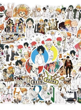 50pcs/pack Japanese Anime The Promised Neverland Stickers f