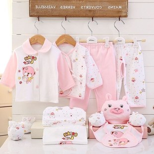 17pcs Newborn Baby Clothes Set Carton set with Gift Bag
