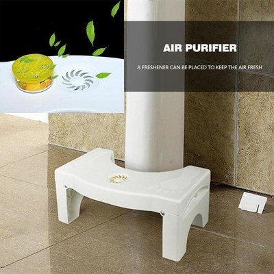 Foldable Toilet Squatting Stool Non slip Toilet Footstool A