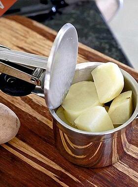 Argent En Acier Inoxydable Presse-Purée Mashe