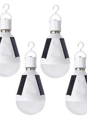 4 Pcs Portable Solar LED Light Bulb 12W Lantern Tent Light