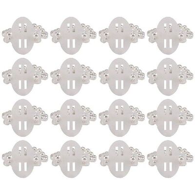 16Pcs Elastic Pearl Wrist Bands Corsage Accessories Wedding