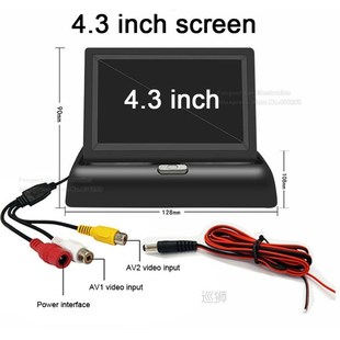 480 inch LCD Mirror Reversi Car 4.3 screen HD800 TFT Monitor